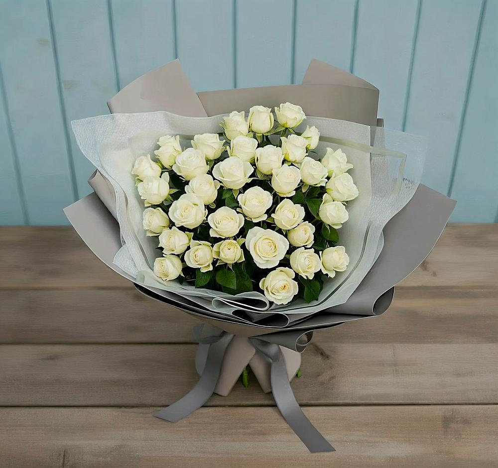 Букет Белоснежная нежность в Сулаке