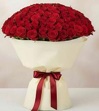 Букет 101 Красная роза Милано в Сулаке