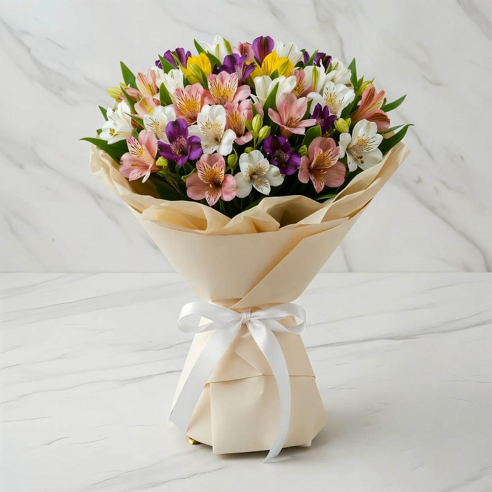 Букет цветов из: Альстромерии в Сулаке