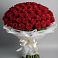 Букет 101 Красная роза Блэк Мэджик в Сулаке