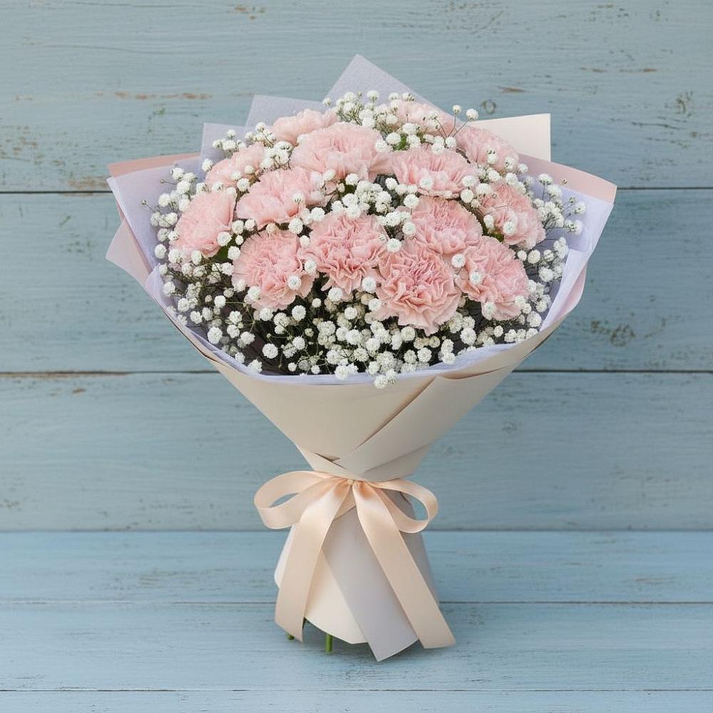 Букет цветов из: Гвоздики в Сулаке