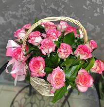 Цветочная композиция из Розы в корзине #REPLACE_PRED# Сулаке