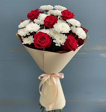 Букет цветов из:  Розы и Хризантемы в Сулаке