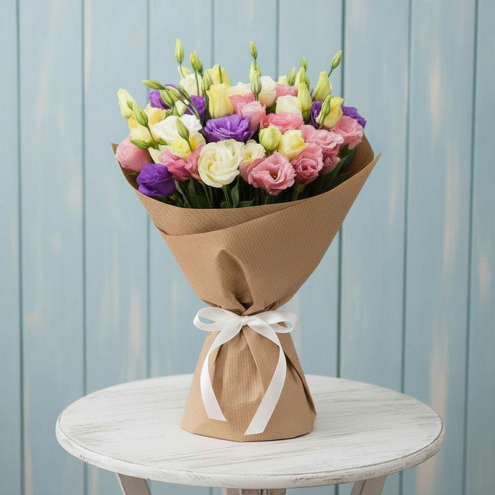 Букет цветов из: Лизиантусы в Сулаке