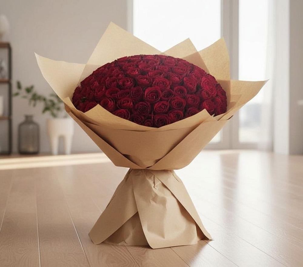 Букет 101 Красная роза в Сулаке