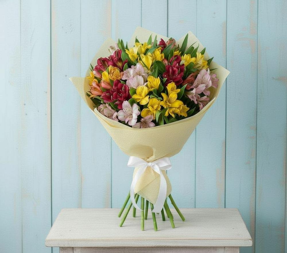 Букет цветов из: Альстромерии в Сулаке
