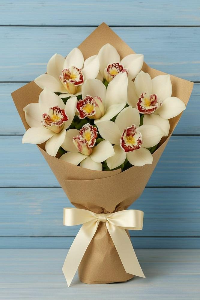 Букет цветов из: Орхидеи и Розы в Сулаке